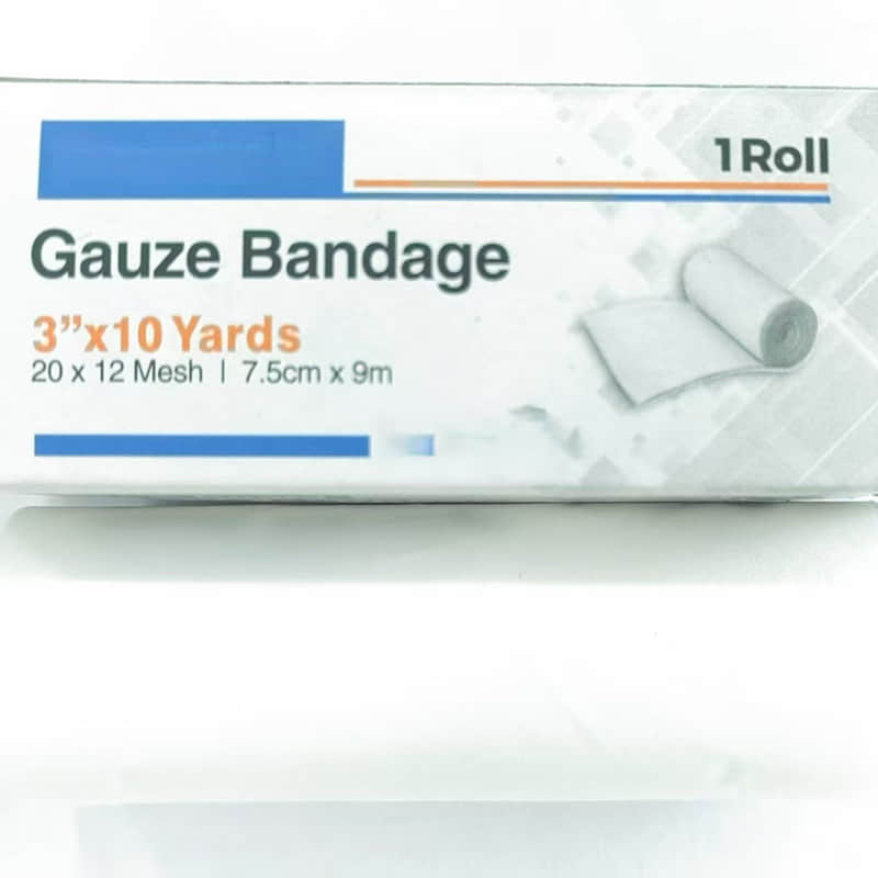 Hot Sale Gauze Bandage 12 Rolls 20*12 Mesh 7.5cm*9m