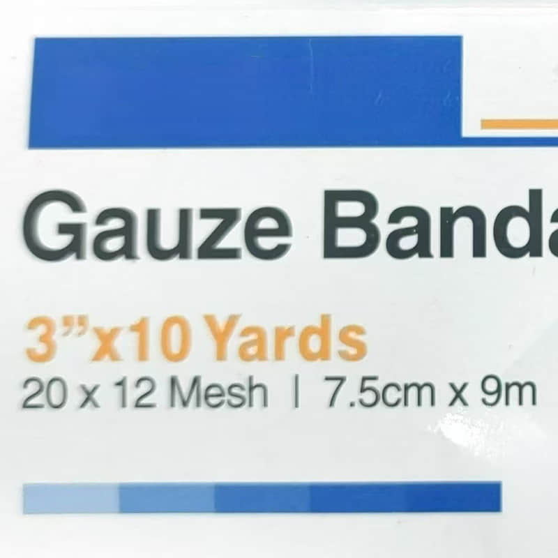 Hot Sale Gauze Bandage 12 Rolls 20*12 Mesh 7.5cm*9m