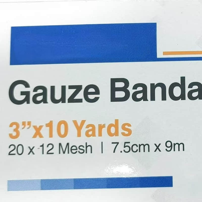Hot Sale Gauze Bandage 12 Rolls 20*12 Mesh 7.5cm*9m