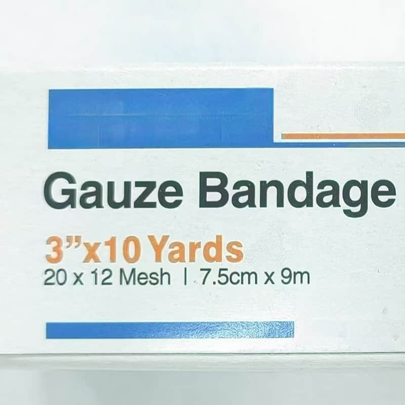 Hot Sale Gauze Bandage 12 Rolls 20*12 Mesh 7.5cm*9m