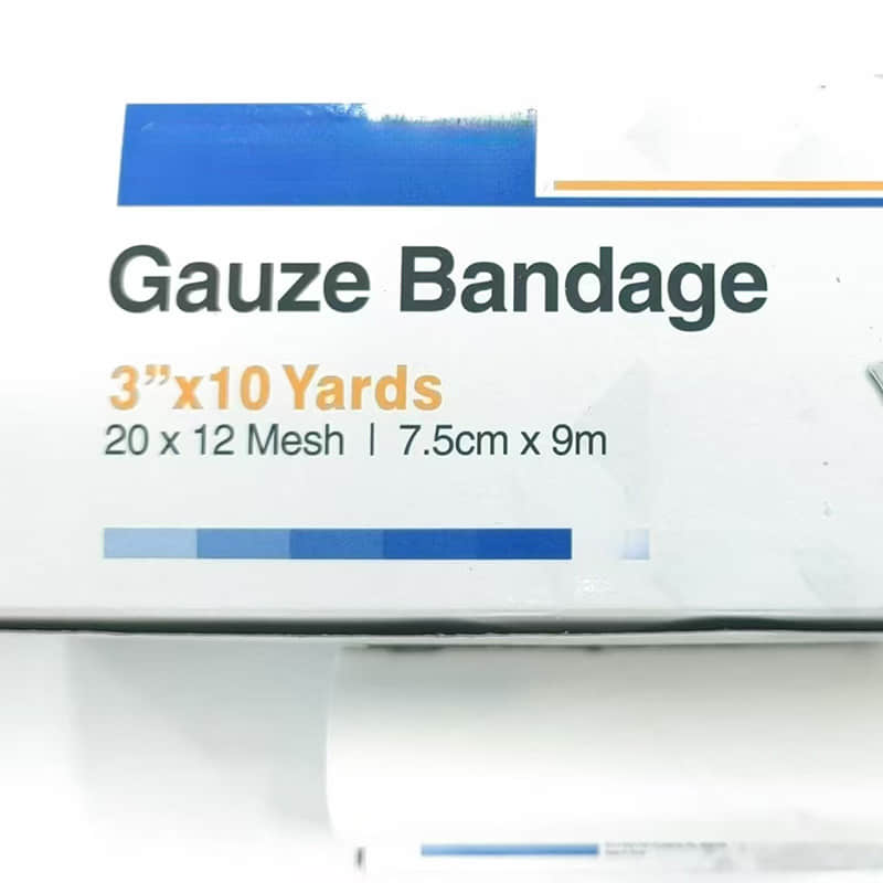 Hot Sale Gauze Bandage 12 Rolls 20*12 Mesh 7.5cm*9m